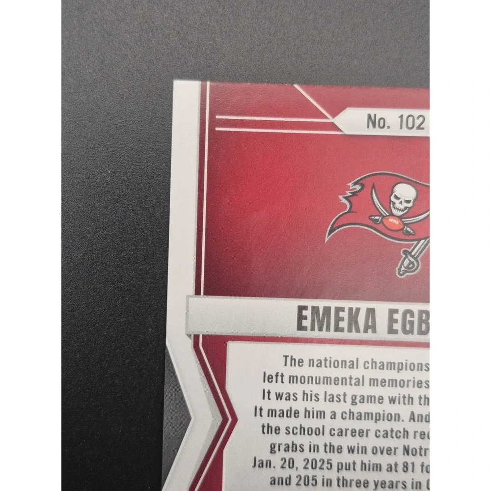 2025 Panini‎ Donruss Elite Emeka Egbuka #102 Rookies Pink Ink (RC) Buccaneers